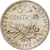 Francia, Semeuse, 50 Centimes, 1919, Paris, MBC+, Plata, KM:854, Gadoury:429, Le