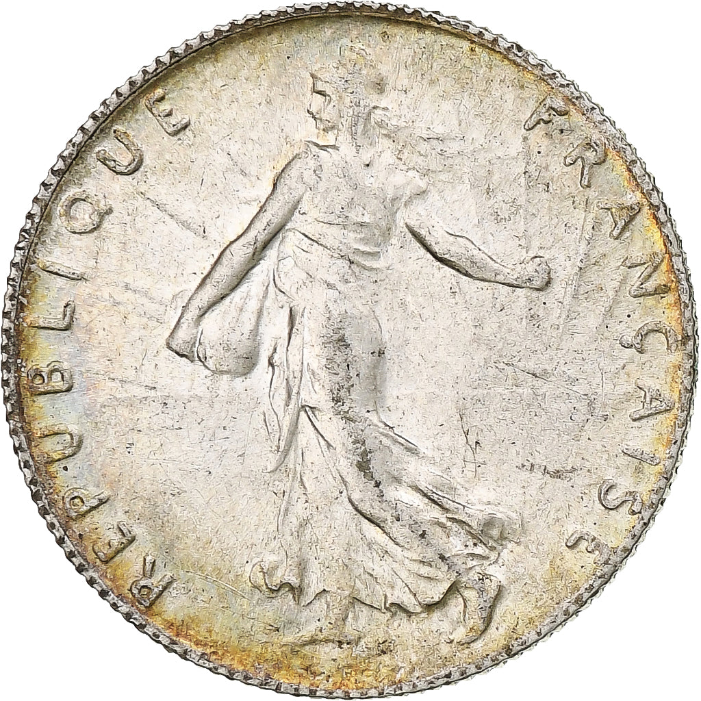 Francia, Semeuse, 50 Centimes, 1919, Paris, EBC, Plata, KM:854, Gadoury:429, Le