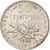Francia, Semeuse, 50 Centimes, 1920, Paris, MBC+, Plata, KM:854, Gadoury:420, Le