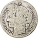 France, Cérès, 50 Centimes, 1881, Paris, VG(8-10), Silver, KM:834.1