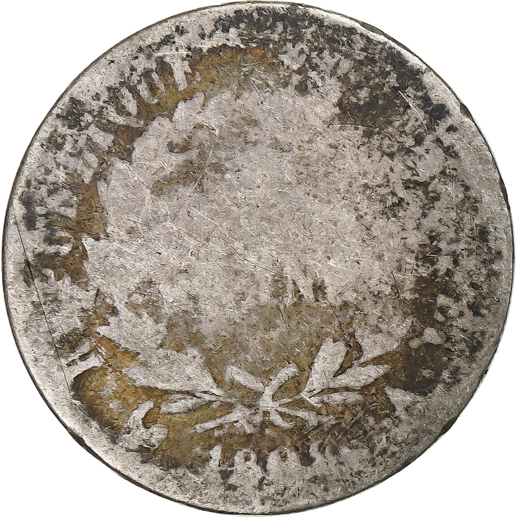 France, Napoléon I, 1/2 Franc, 1808, Paris, B, Argent, Gadoury:398, KM:680.1