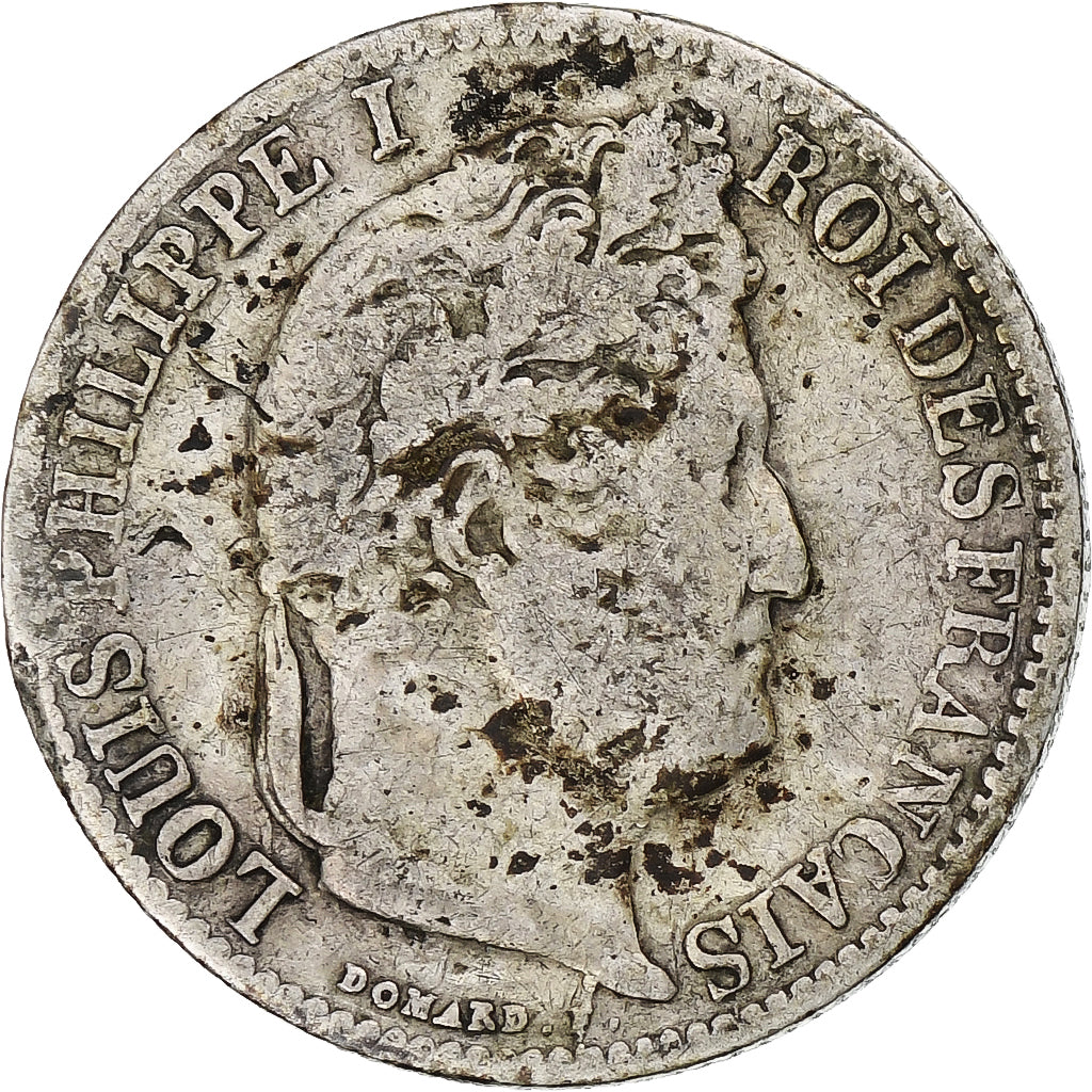 Frankreich, Louis-Philippe, 1/2 Franc, 1845, Rouen, S, Silber, KM:741.2