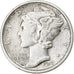 United States, Mercury Dime, Dime, 1918, Denver, AU(50-53), Silver, KM:140