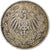 GERMANY - EMPIRE, 1/2 Mark, 1911, Hamburg, EF(40-45), Silver, KM:17