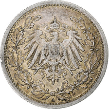 Coin, GERMANY - EMPIRE, 1/2 Mark, 1915, Berlin, EF(40-45), Silver, KM:17