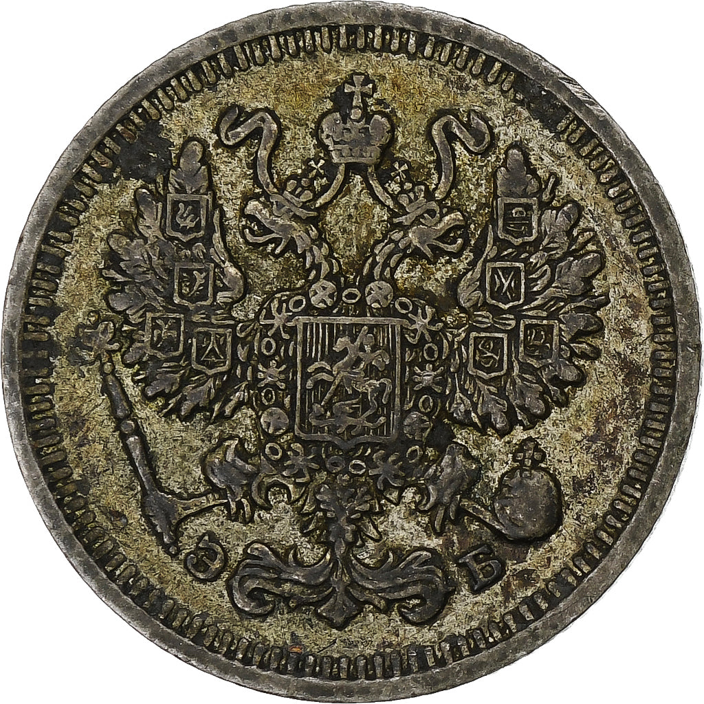Russie, Nicholas II, 10 Kopeks, 1912, Saint-Petersburg, TB+, Argent, KM:20a.2