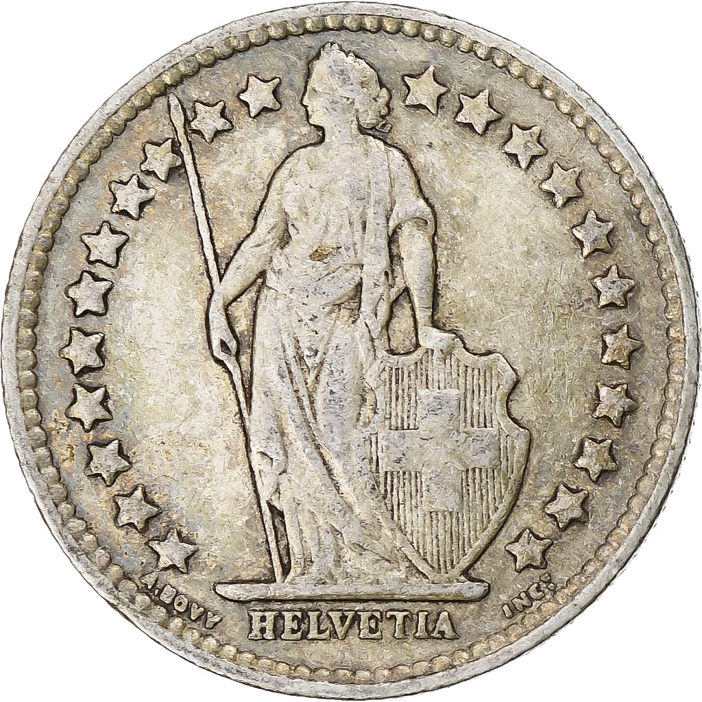 Moneda, Suiza, 1/2 Franc, 1940, Bern, BC+, Plata, KM:23