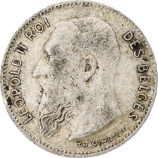 Belgium, 50 Centimes, 1909, VF(30-35), Silver, KM:60.1