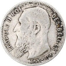 Belgique, 50 Centimes, 1907, TB+, Argent