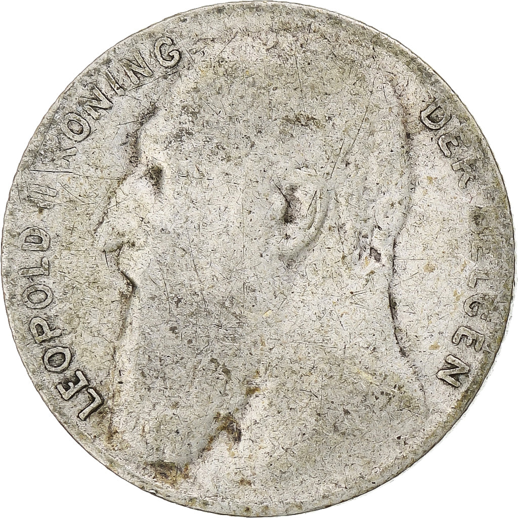 Belgique, Leopold II, 50 Centimes, 1901, Bruxelles, B+, Argent, KM:51