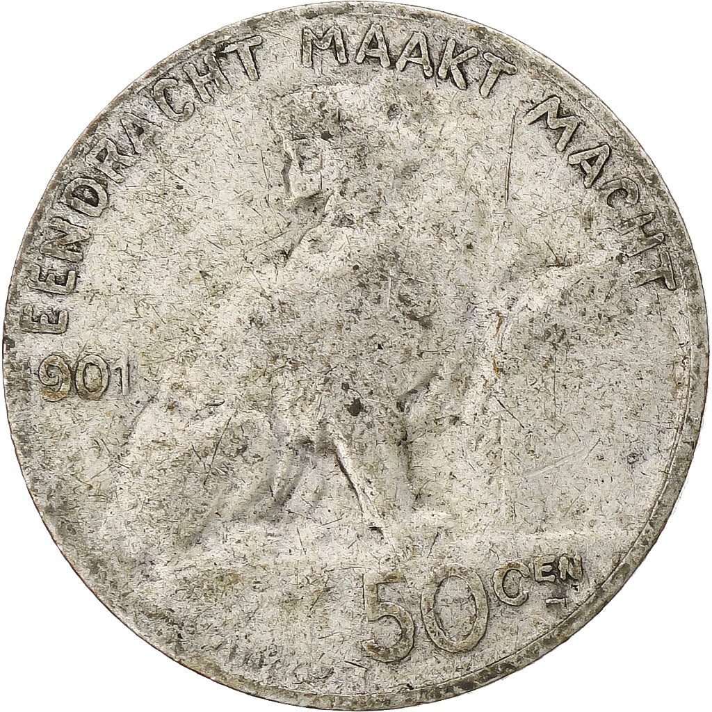 Belgique, Leopold II, 50 Centimes, 1901, Bruxelles, B+, Argent, KM:51