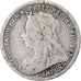 Großbritannien, Victoria, 3 Pence, 1900, SGE+, Silber, KM:777