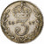 Gran Bretaña, George V, 3 Pence, 1917, MBC, Plata, KM:813