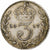 Groot Bretagne, George V, 3 Pence, 1917, ZF, Zilver, KM:813