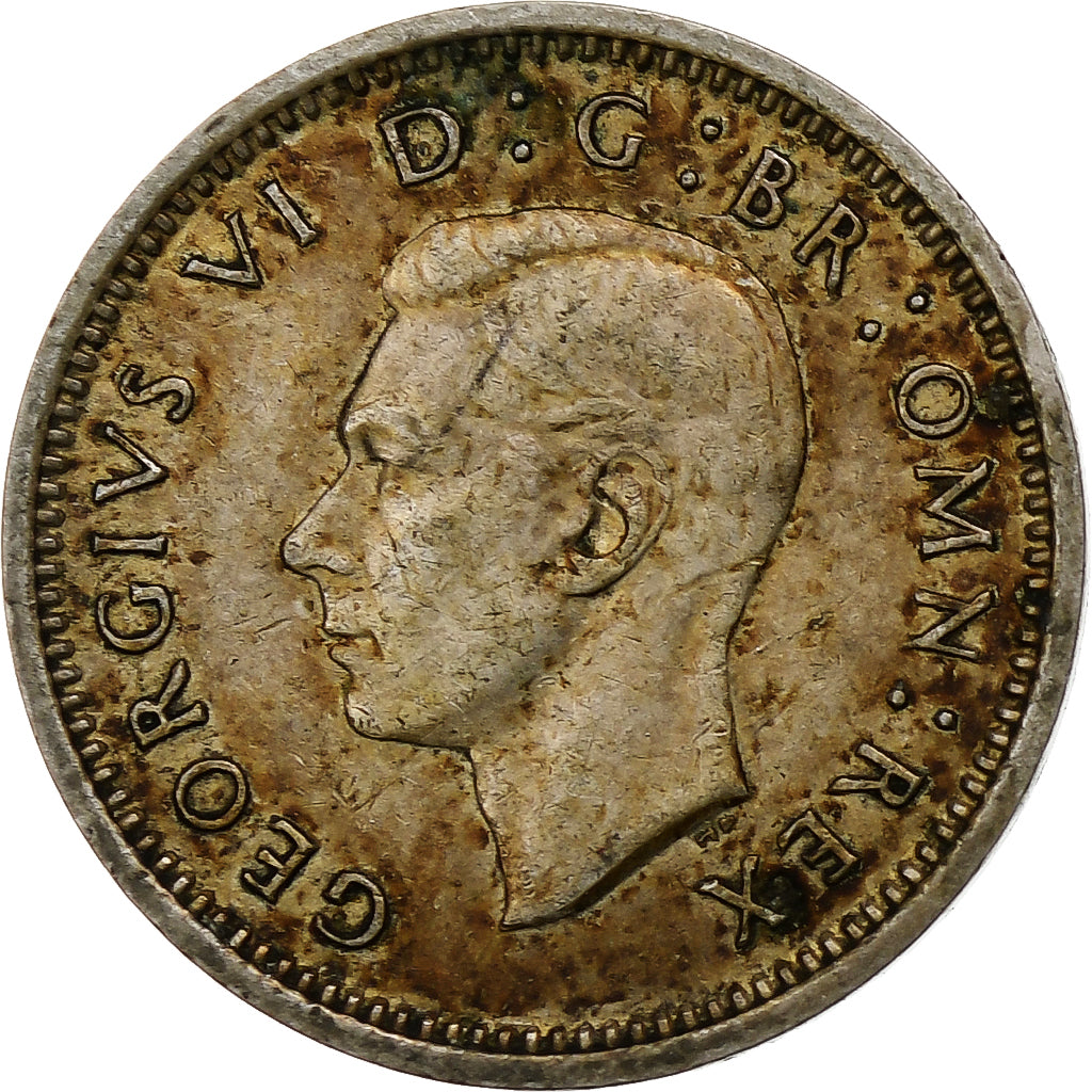 Grande-Bretagne, George VI, 3 Pence, 1937, TTB+, Argent, KM:848