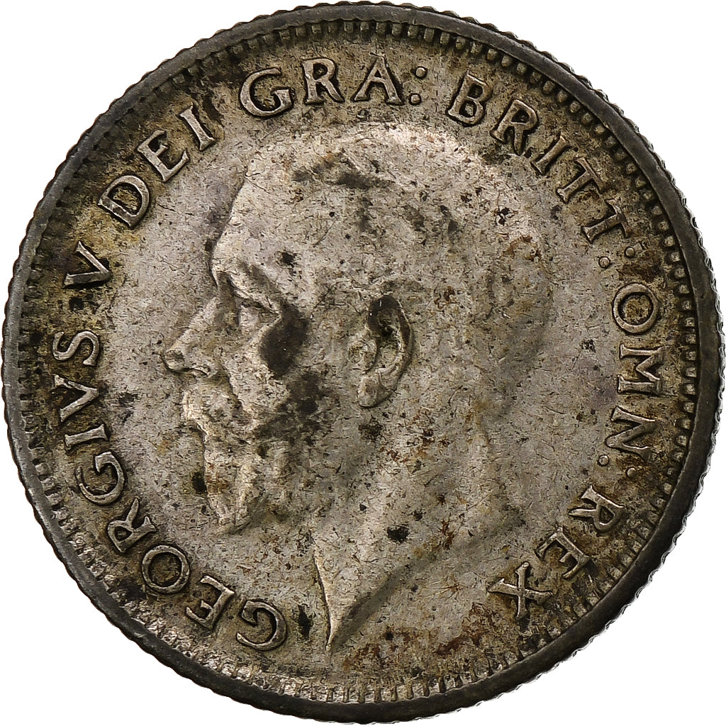 Wielka Brytania, George V, 6 Pence, 1926, AU(50-53), Srebro, KM:815a.2