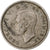 Gran Bretaña, George VI, 6 Pence, 1937, MBC, Plata, KM:852