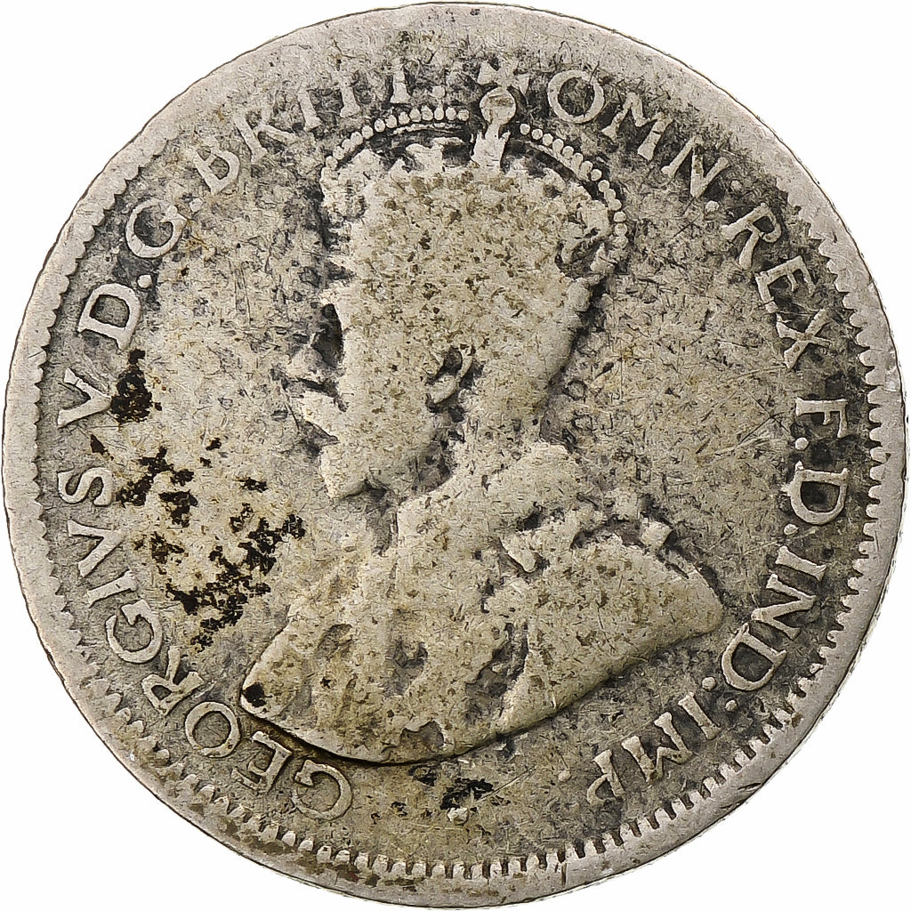 Australia, George V, Sixpence, 1923, Melbourne, MB, Argento, KM:25