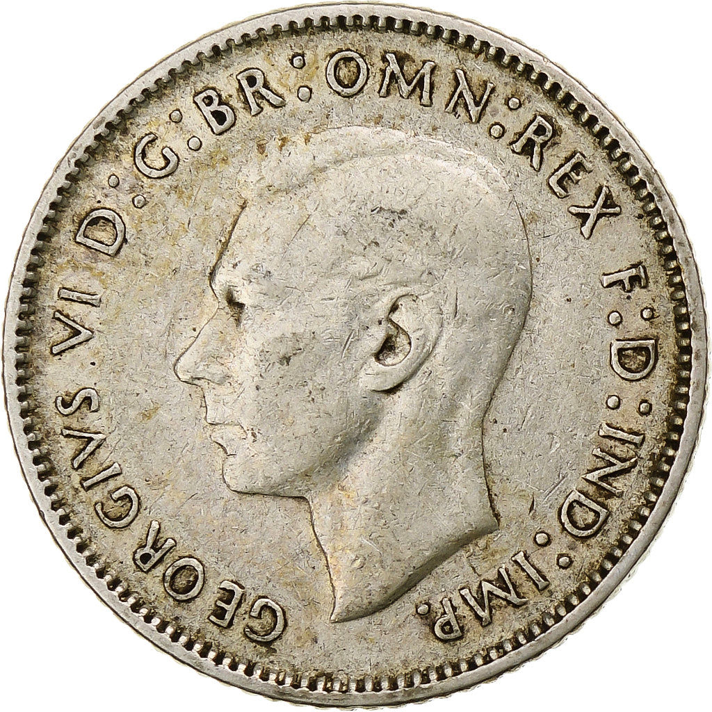 Australia, George VI, Sixpence, 1942, Denver, EF(40-45), Silver, KM:38