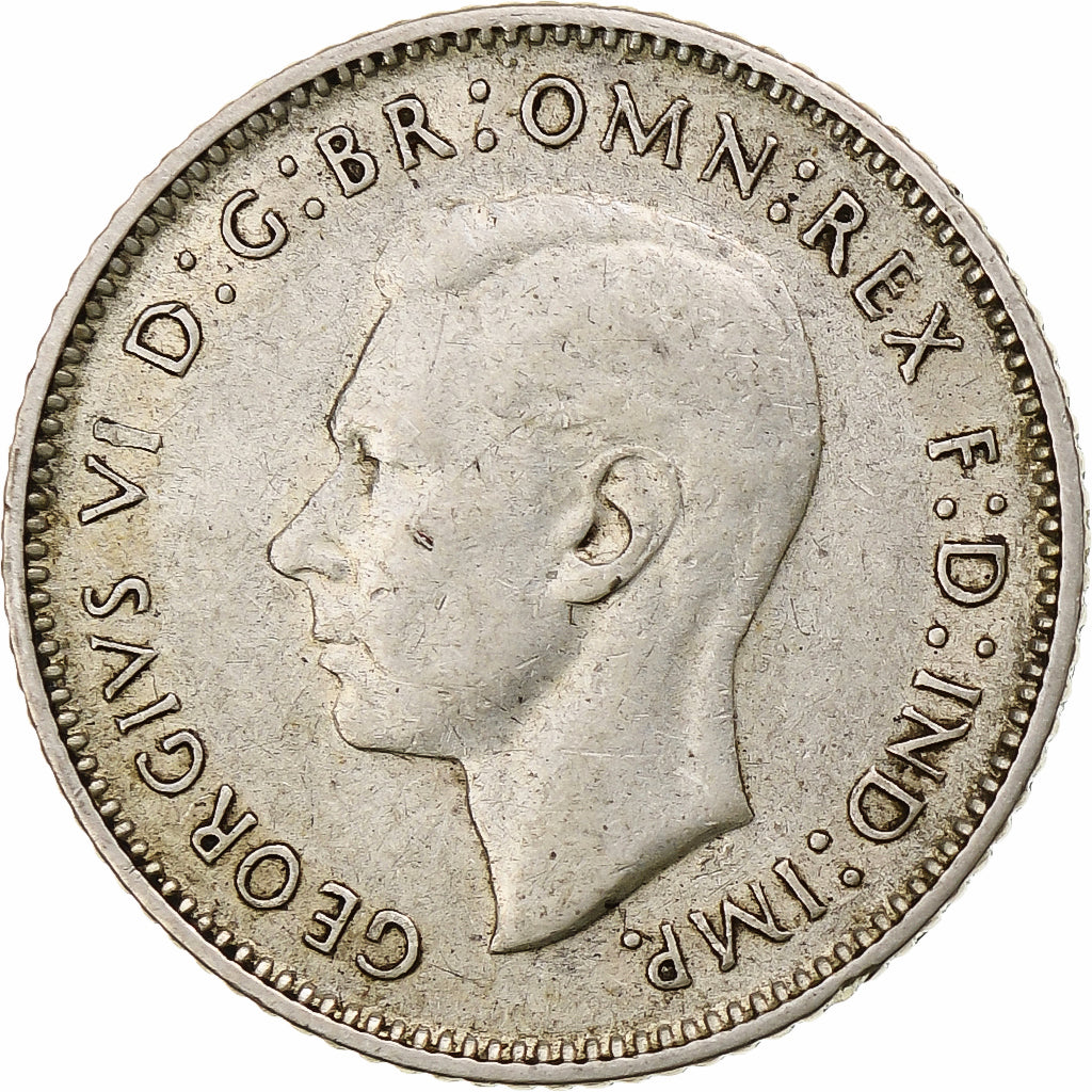 Australia, George VI, Sixpence, 1942, San Francisco, EF(40-45), Silver, KM:38