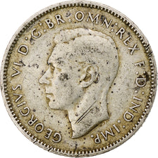 Australia, George VI, Sixpence, 1943, Denver, EF(40-45), Silver, KM:38