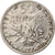Francia, Semeuse, 50 Centimes, 1907, Paris, MBC, Plata, KM:854, Gadoury:420