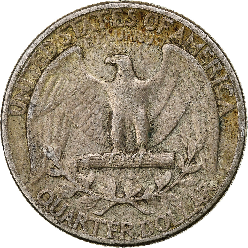 Estados Unidos, Washington, Quarter, 1942, Philadelphia, MBC, Plata, KM:164