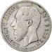 Belgium, Leopold II, Franc, 1887, VF(30-35), Silver, KM:29.1