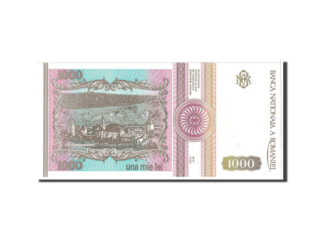 Romania, 1000 Lei, 1993, KM:102, UNC(65-70)