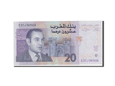 Banconote, Marocco, 20 Dirhams, 2005, KM:68, Undated, FDS