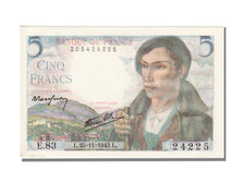 Billete, Francia, 5 Francs, 5 F 1943-1947 ''Berger'', 1943, 1943-11-25, UNC