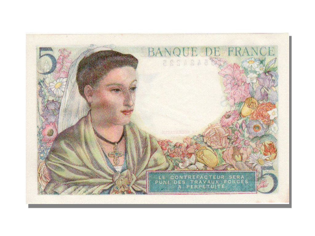 Billete, Francia, 5 Francs, 5 F 1943-1947 ''Berger'', 1943, 1943-11-25, UNC