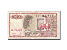 Banknote, Macedonia, 5000 (Denar), 1992, Undated, KM:7a, F(12-15)
