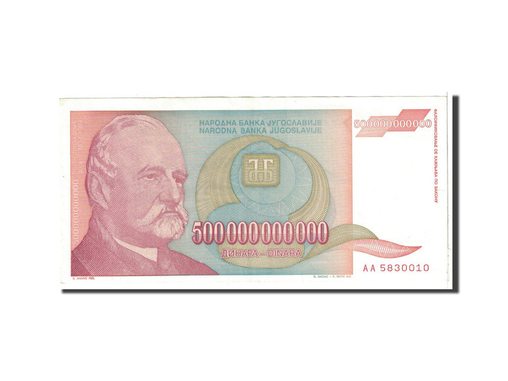 Yougoslavie, 500,000,000,000 Dinara, 1993, KM:137a, SUP