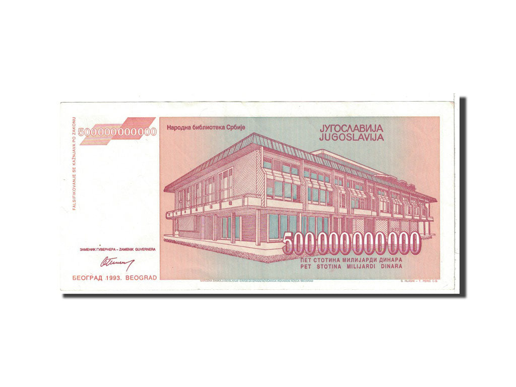 Yougoslavie, 500,000,000,000 Dinara, 1993, KM:137a, SUP