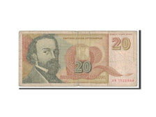 Banknote, Yugoslavia, 20 Novih Dinara, 1994, Undated, KM:150, VG(8-10)