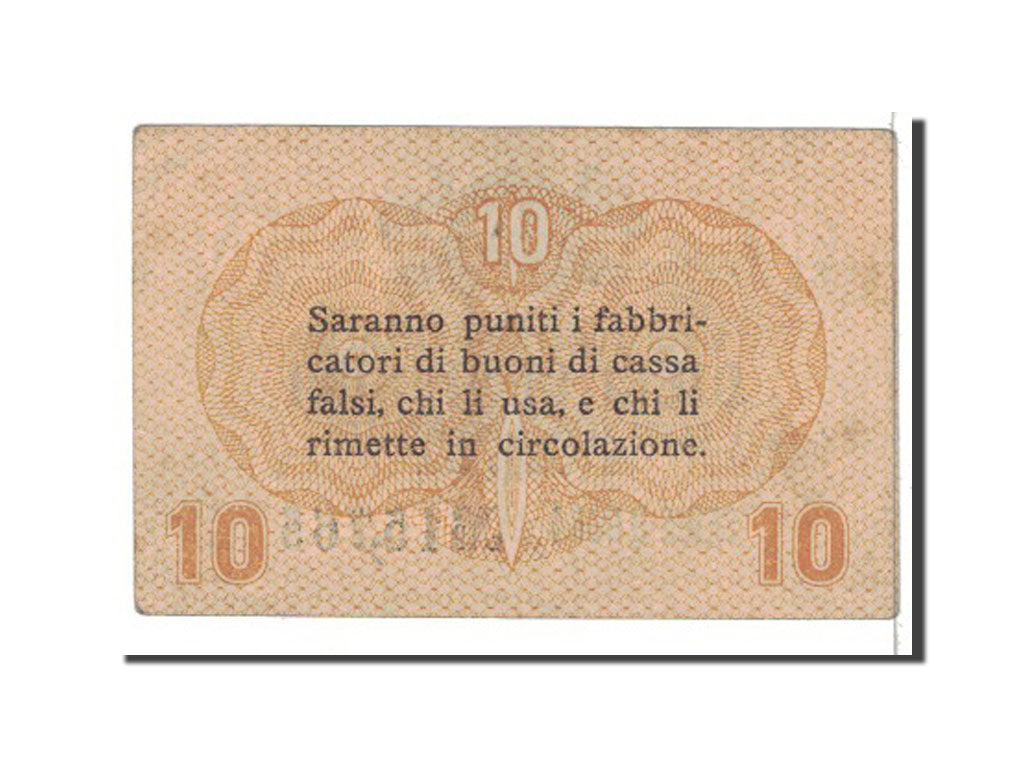 Italy, 10 Centesimi, 1918, KM:M2, VF(30-35)