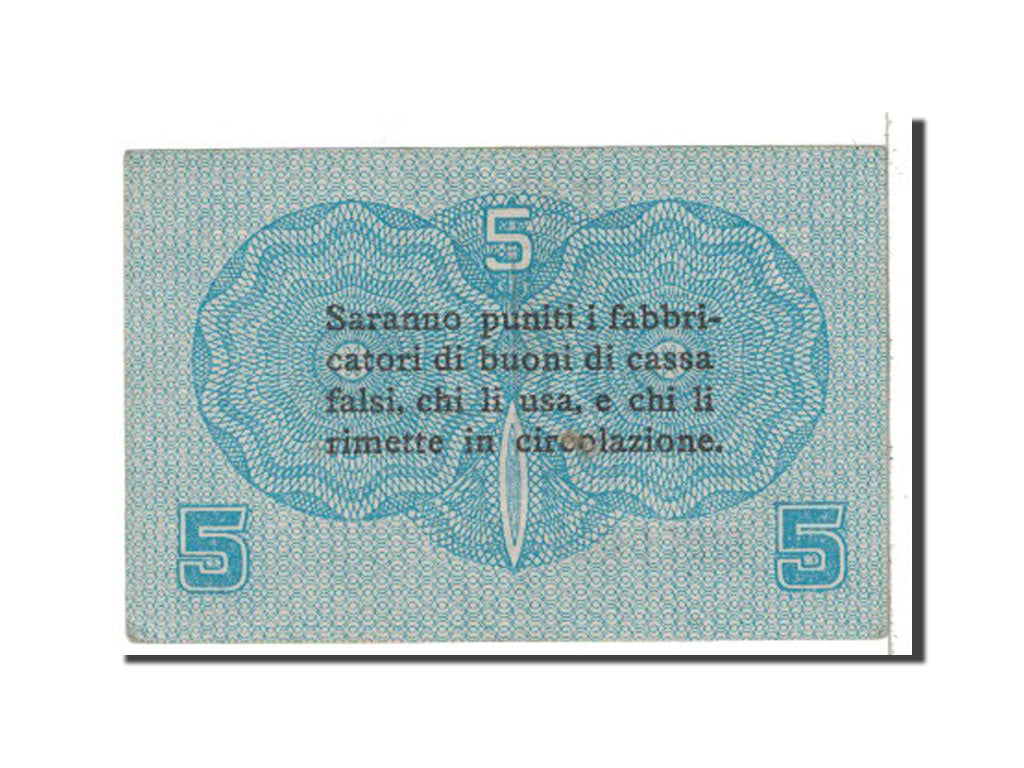 Italy, 5 Centesimi, 1918, KM:M1, AU(55-58)