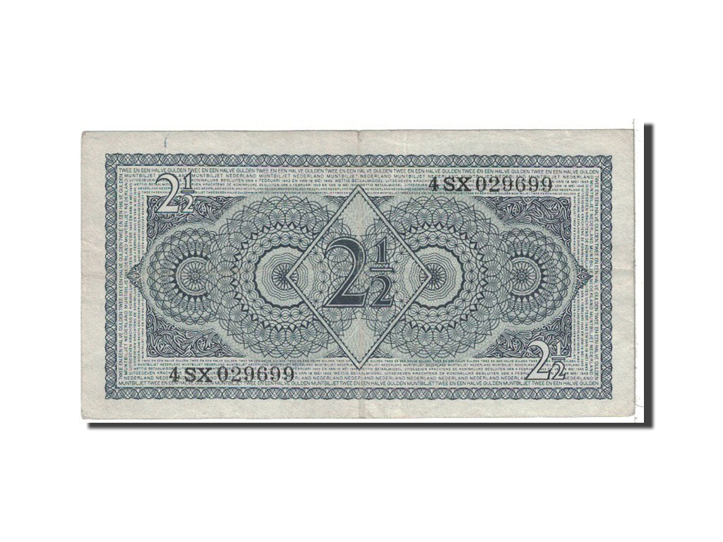 Netherlands, 2 1/2 Gulden, 1945, KM:71, 1945-05-18, EF(40-45)
