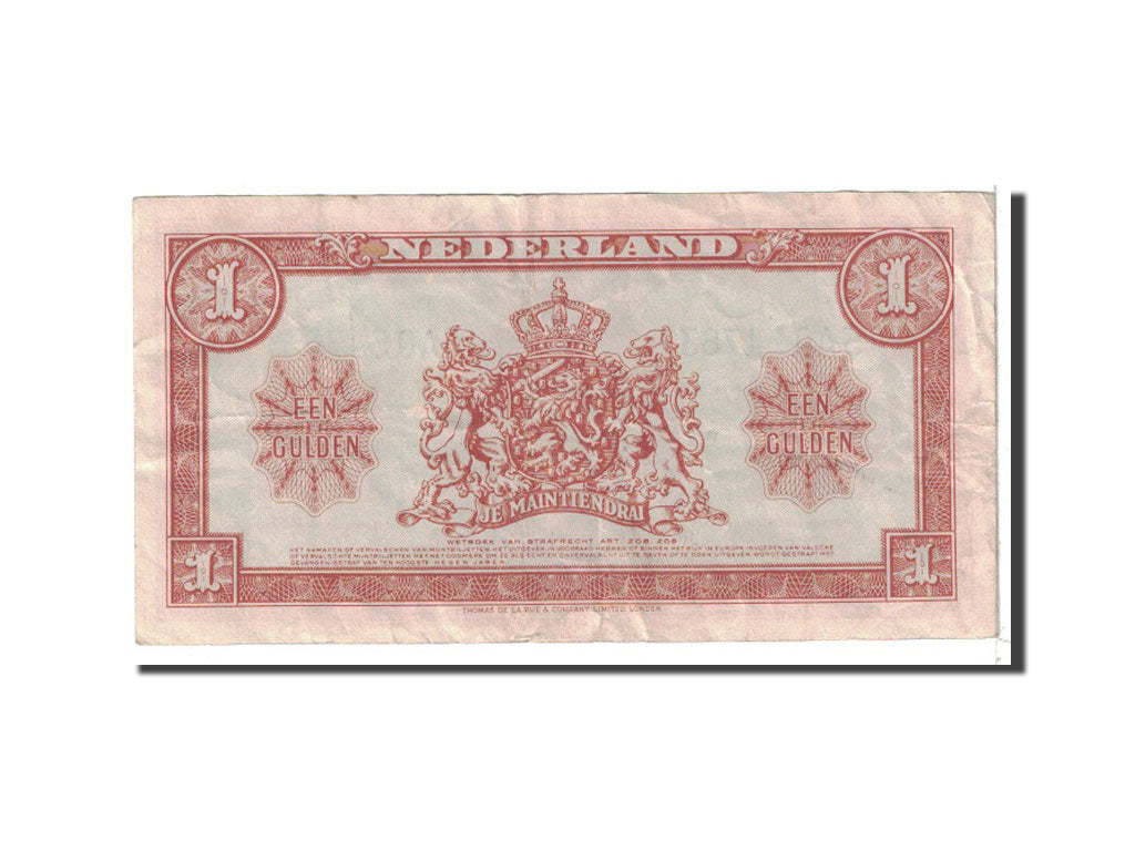 Netherlands, 1 Gulden, 1945, KM:70, 1945-05-18, VF(30-35)