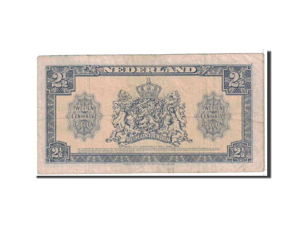 Netherlands, 2 1/2 Gulden, 1945, KM:71, 1945-05-18, VF(20-25)