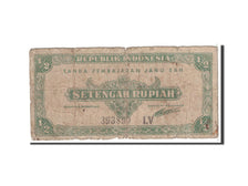 Indonesia, 1/2 Rupiah, 1945, 1945-10-17, KM:16, RC
