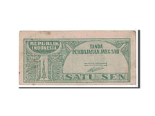 Banknote, Indonesia, 1 Sen, 1945, 1945-10-17, KM:13, VF(20-25)