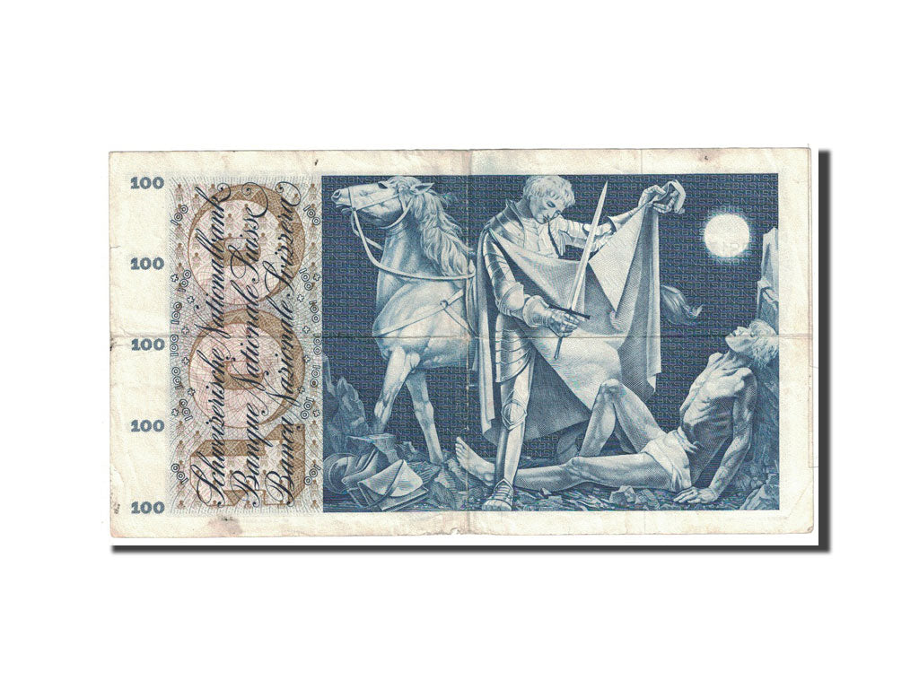 Switzerland, 100 Franken, 1963, 1963-03-28, KM:49e, VF(20-25)