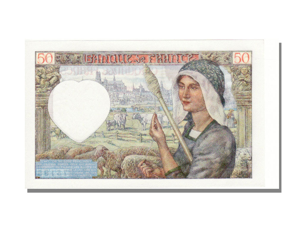 France, 50 Francs, 50 F 1940-1942 ''Jacques Coeur'', 1942, KM #93, 1942-01-08,..