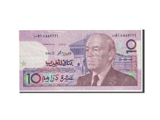 Banknote, Morocco, 10 Dirhams, 1987, Undated, KM:63b, EF(40-45)