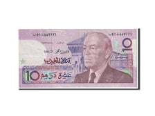 Billete, 10 Dirhams, 1987, Marruecos, KM:63b, Undated, MBC