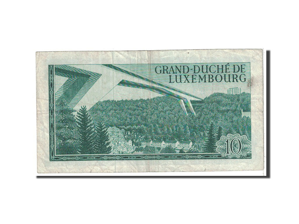 Luxembourg, 10 Francs, 1967, 1967-03-20, KM:53a, VF(20-25)