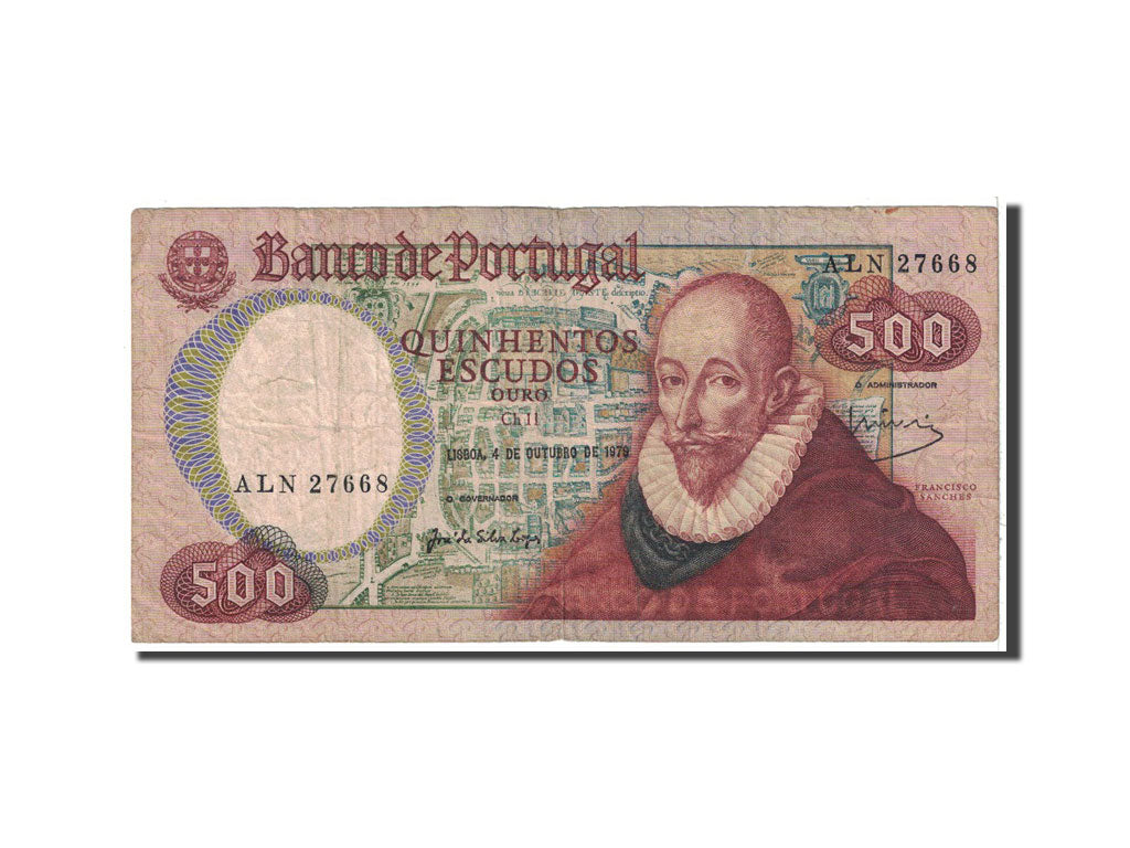 Portugal, 500 Escudos, 1979, 1979-10-04, KM:177a, VG(8-10)