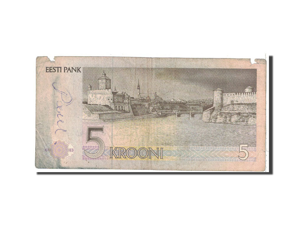 Banknote, Estonia, 5 Krooni, 1991, Undated, KM:71a, F(12-15)